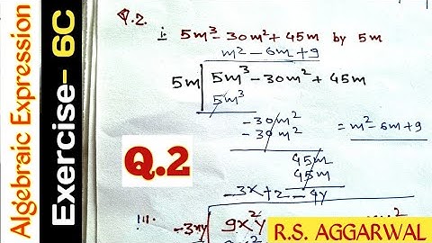 Exercise- 6C | Qus- 2 | Class 8 | Operations On Algebraic Expressions | R S AGGARWAL  #mvo #algebra