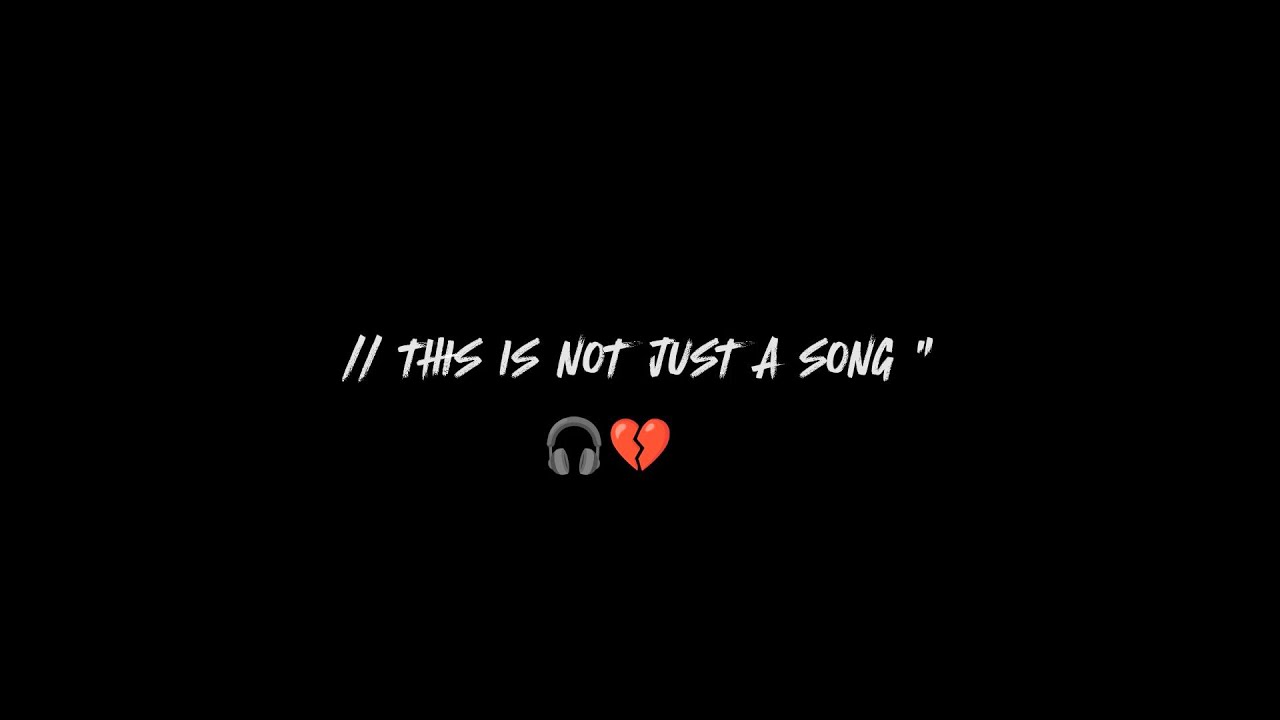 FEEL THIS SONG ❤️ BLACK SCREEN STATUS || HINDI SAD SONG