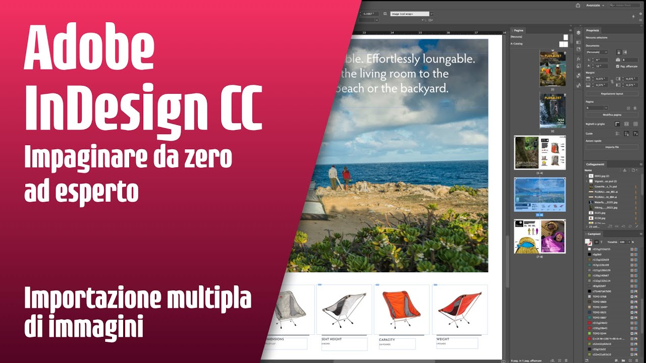 Multi Photo Indesign Adobe InDesign CC: Importazione multipla di immagini - YouTube