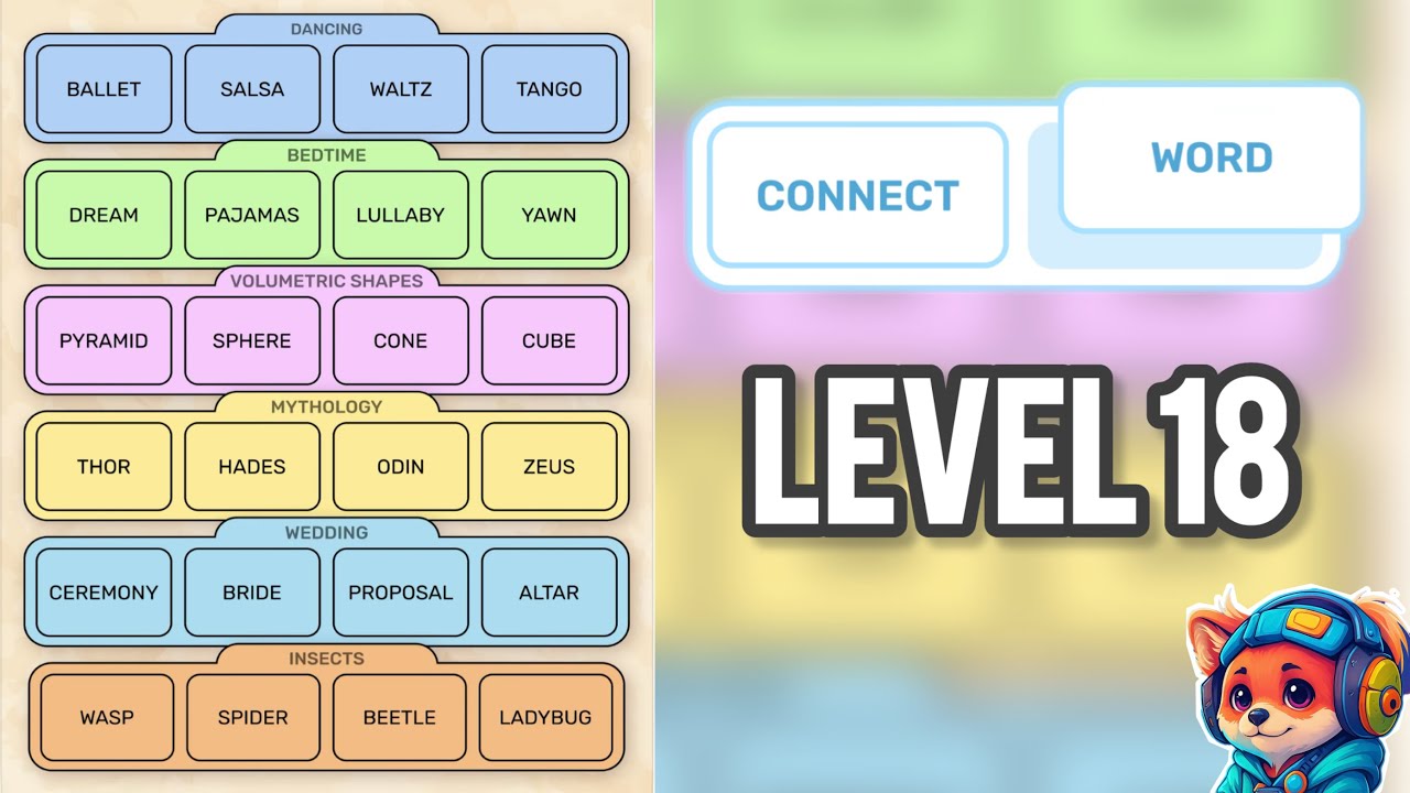 Connect Word Level 18 | Walkthrough & Solution (iOS / Android)