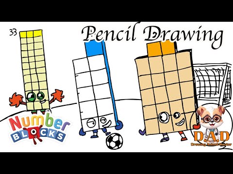 [Numberblocks] 넘버블럭스 캐릭터가 축구하는 장면 그리기 | 어린이 숫자 학습 - YouTube