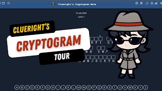 Clueright's Cryptogram App Tour screenshot 1