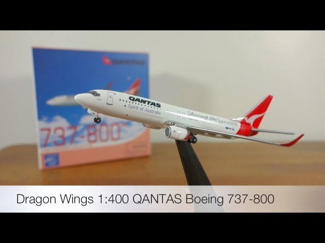 Dragon Wings Qantas Boeing 737-800 1:400 Die Cast Aircraft Model