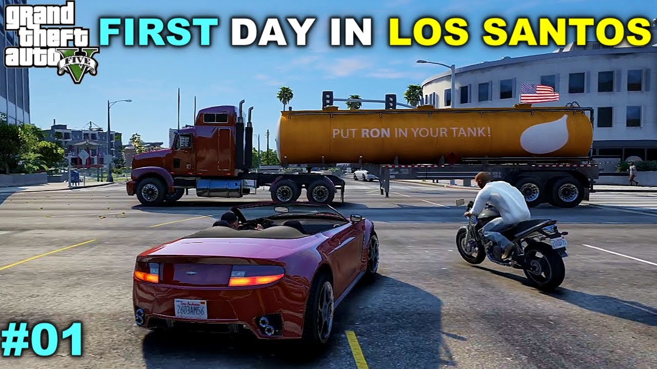 FIRST DAY IN LOS SANTOS | GTA 5 GAMEPLAY #1 - YouTube