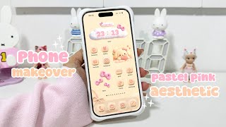 My iPhone Got the CUTEST Pink Makeover 🎀🧸 ~ widget & icons aesthetic setup screenshot 1