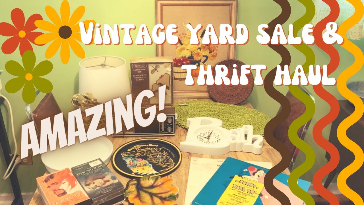 VINTAGE YARD SALE & THRIFT HAUL YouTube