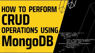 How to Perform Basic CRUD Operations Using MongoDB