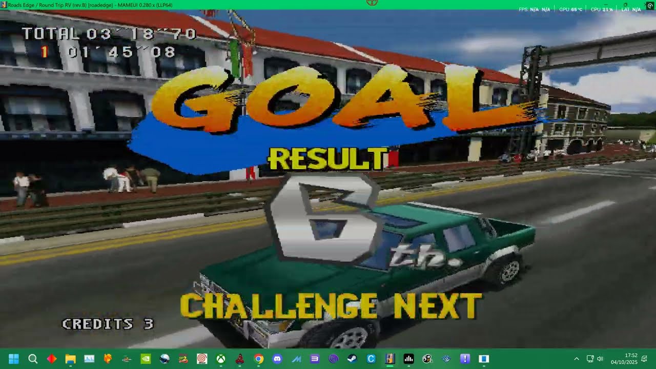 MAME 282 - ROADS EDGE  - HYPER NEO GEO 64 -  FULL WORKING SOUND - AMERICA COURSE TOYOTA  UK ARCADES