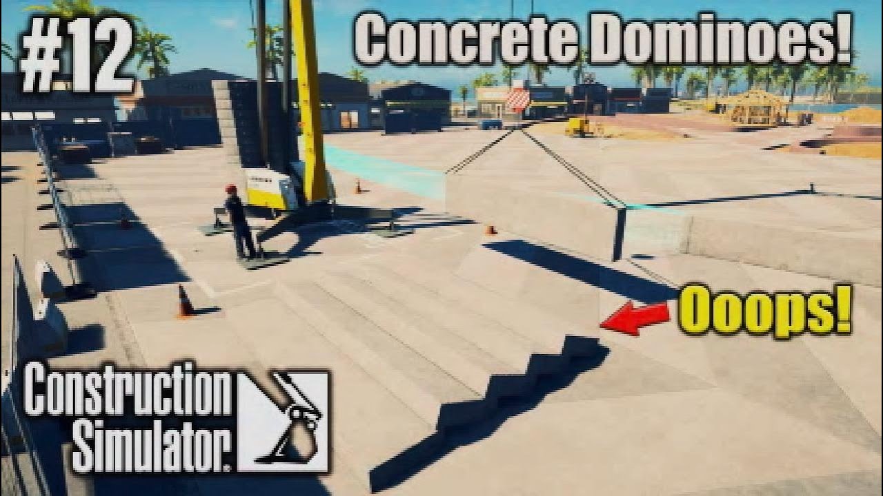 NEW CONSTRUCTION SIMULATOR 2022 | #12 | CONCRETE DOMINOES! | PS5. NEW GEAR + LARGE LOADS!