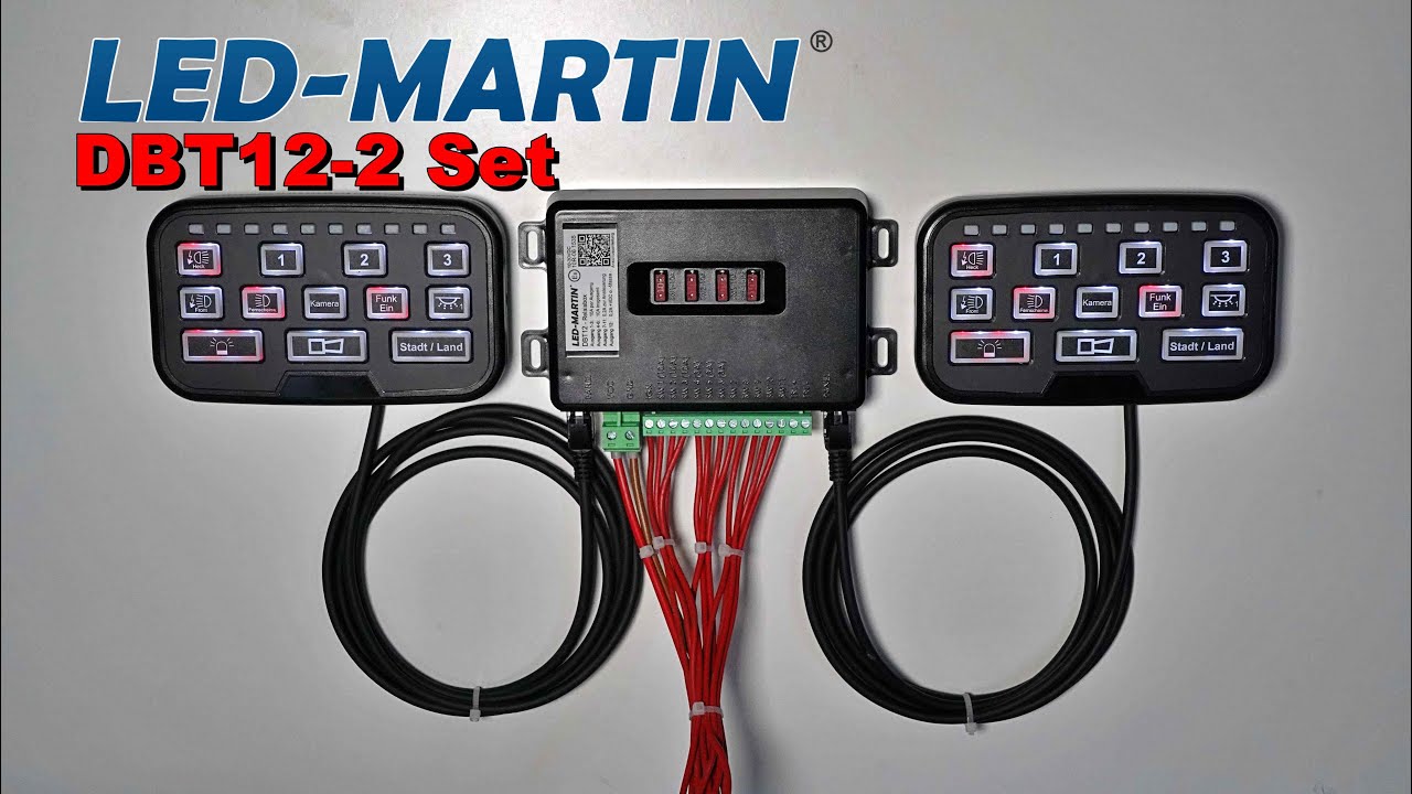 LED-MARTIN® DBT12 // 2 Synchron Bedienteile inkl. Relaisbox