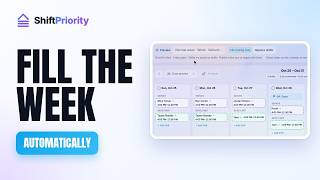 Fill Your Schedule Automatically in ShiftPriority (Auto-Fill From a Template)