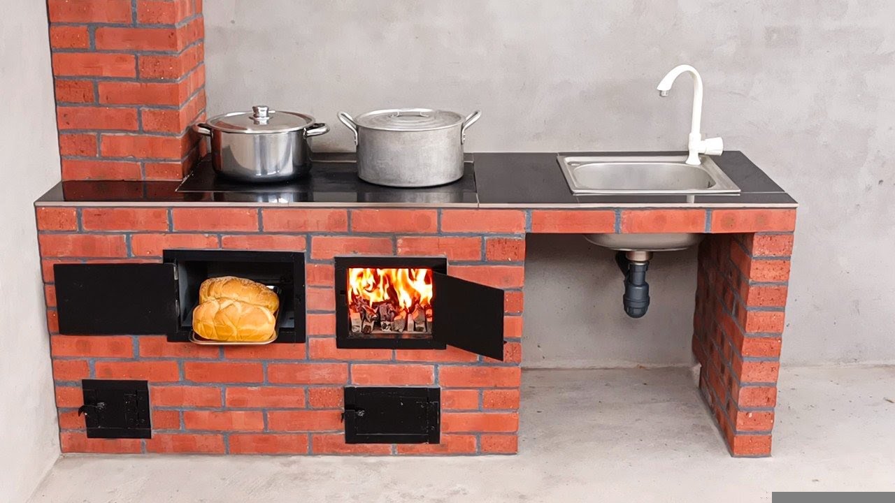How to make a multi functional wood stove for a beautiful kitchen