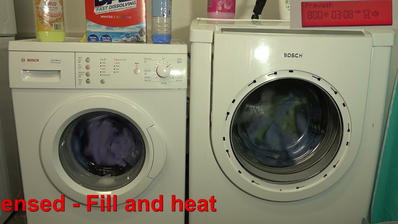 Wash Race - Big Bosch Logixx 10 vs. Normal Bosch classix 6 / cotton 40'c Pre wash + reduced ironing