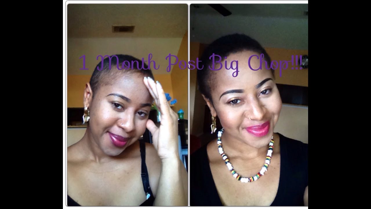 1 Month Post Big Chop!!!!! Let's style.......