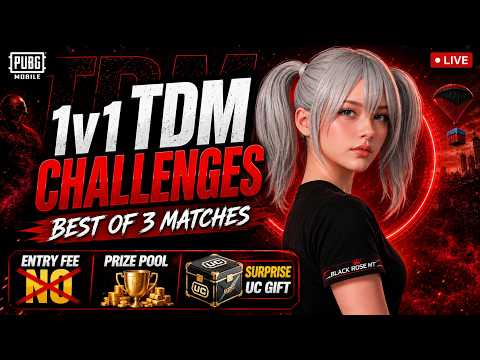 🔥 1v1 TDM Challenges | Best of 3 Matches | M416 Only | Surprise UC Gift 🎁 6