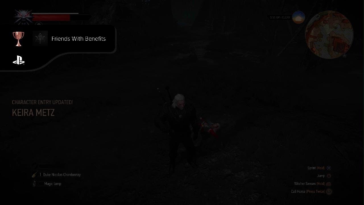 The Witcher 3: Wild Hunt friends with benefits trophy