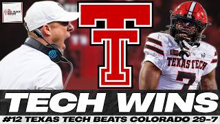 Information #12 Texas Tech Beats Colorado 29- 7 | Defense Leads The Way | Slow Starts Continue Guide