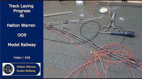 Cork laying and painting, track laying and wiring at Halton Warren OO9 Narrow Gauge Model Railway