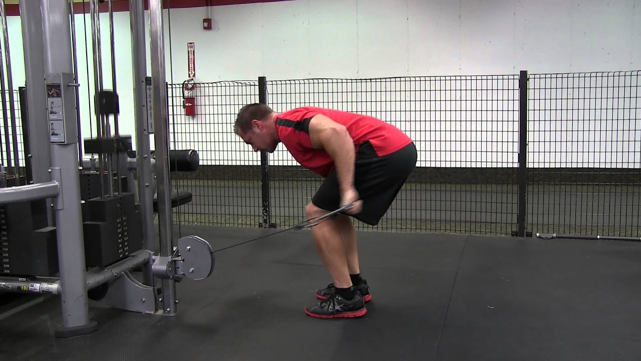 Bent Over Single Arm Cable Kickback - YouTube