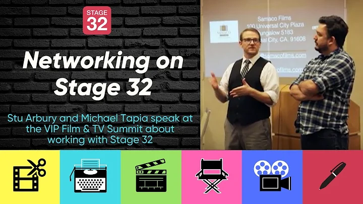 Networking on Stage 32 - Stu Arbury and Michael Ta...