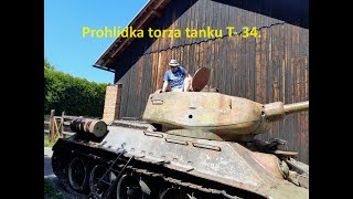 Prohlídka torza tanku T34.