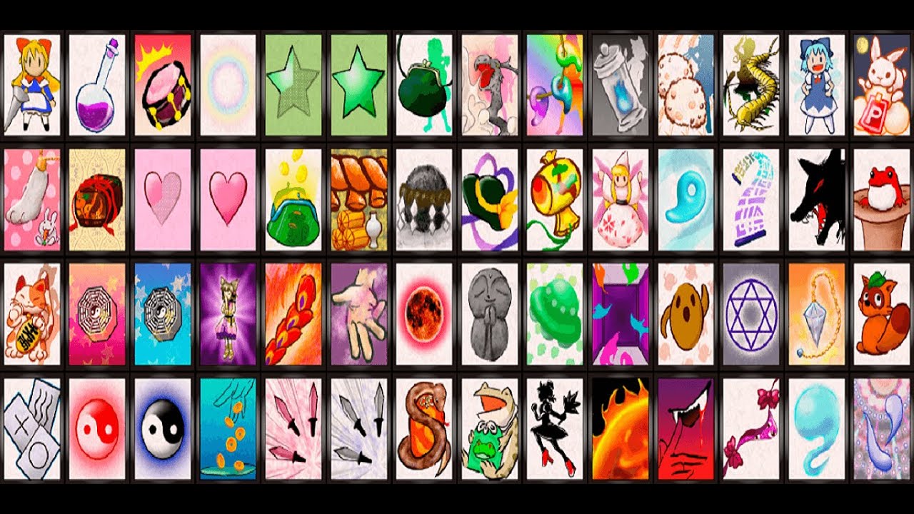 Touhou 18 Unconnected Marketeers - All Ability Cards