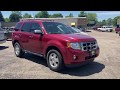 2012 Ford Escape XLT 4x4 V6 Red w Black Leather Power Sunroof  CarZone Sales Paw Paw 269-657-5700