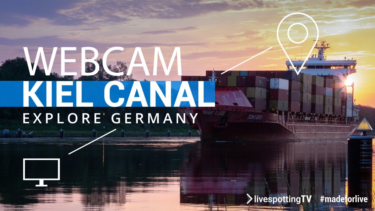 🔵 Webcam Nord-Ostsee-Kanal an der Schleuse Brunsbüttel | Kiel Canal at  Brunsbuettel Lock in Germany - YouTube