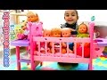 Cuna You&Me y bebés Nenucos - Guardería Divertilandia (Bedtime baby doll).