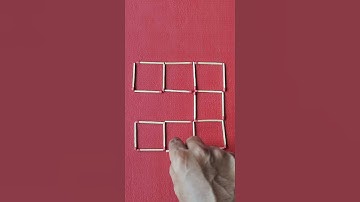 Matchstick Puzzles - Move 1 matchstick to get 8 squares - Shorts - Know Your Puzzles