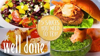 Five Sauces You Need To Try: From Zhug Sauce To Sweet & Spicy Peanut Sauce | Recipe | Well Done