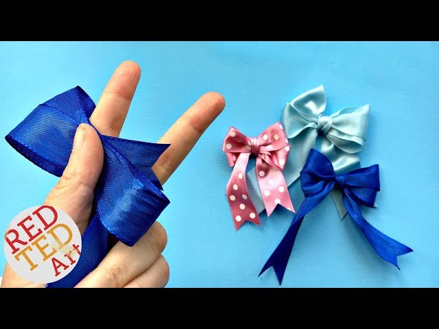 Cute Ribbon bow /easy ribbon bow by zafira craft /easy trick to