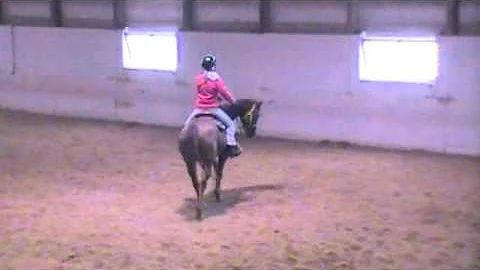 My First Riding Lesson on Bennie(: