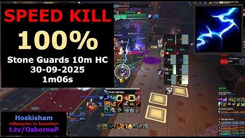 Rank 1 Speed Kill Stone Guardians | MOP MSV 10m hc | Ele Shaman PoV