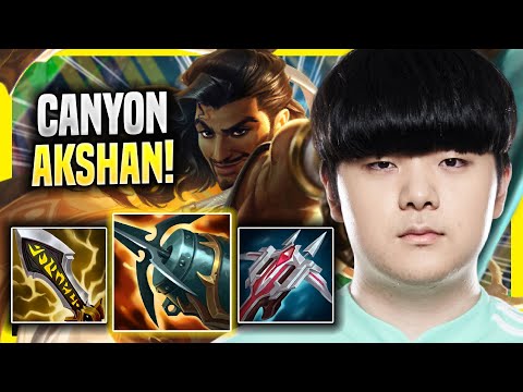 CANYON TESTING AKSHAN JUNGLE IN KR SOLOQ! - DK Canyon Plays Akshan JUNGLE vs Lee Sin! | Season 2022