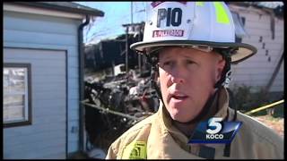 Neighbor helps save man after oxygen tank explodes, starts fire