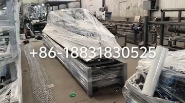 full automatic chain link fence machine is packing /chain link fence making machine for diamond mesh