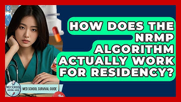 How Does The NRMP Algorithm Actually Work For Residency? - Med School Survival Guide