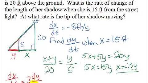 Related Rates Shadow