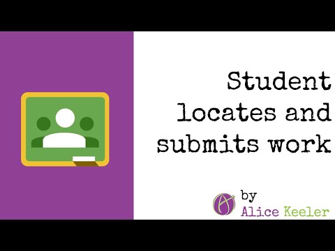 Students turn in work when they are done in Google Classroom