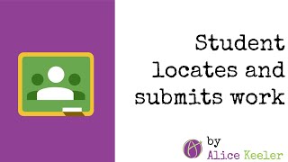 Students turn in work when they are done in Google Classroom