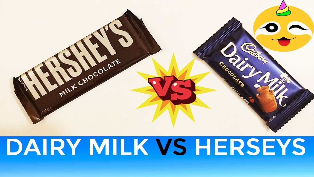 Cadbury Dairy Milk Chocolate vs Herseys Chocolate YouTube