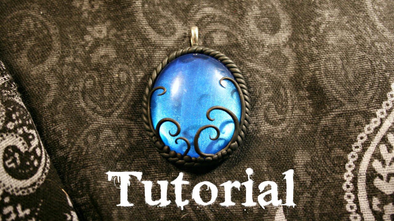 FREE Tutorial. Epoxy Resin Faux Amber cabochons with polymer clay