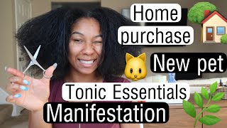 HAIR TRIM while discussing HOME-BUYING PROCESS, NACA, TONIC ESSENTIALS &amp; LIFE UPDATES!