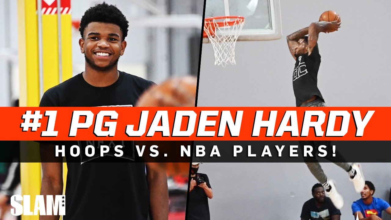 #1 PG Jaden Hardy vs. NBA Players! Las Vegas Private Open Runs 🔥 - YouTube