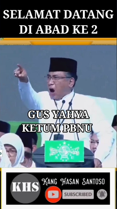 GUS YAHYA #shorts #short #gusyahya #nu #1abadnahdlatululama #100 #quotes #quote #motivation #banser