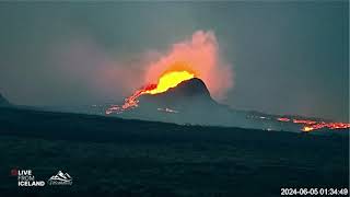 Iceland Volcano : Several Cracks Cause Cone to Drain  05 06 24