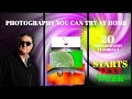 Photography you can try at home Photography Tutorials