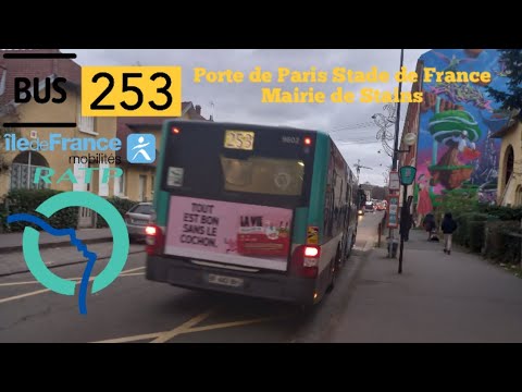 Bus 253 Ratp man lion's city Le Trajet Entre Porte de Paris Stade de ...