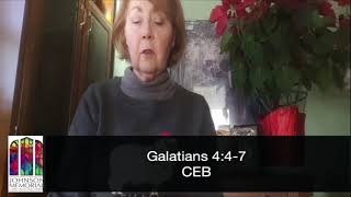 Online worship for JMUMC for December 27, First Sunday After Christmas